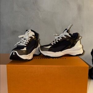 Louis Vuitton Monogram Black and White Sneakers